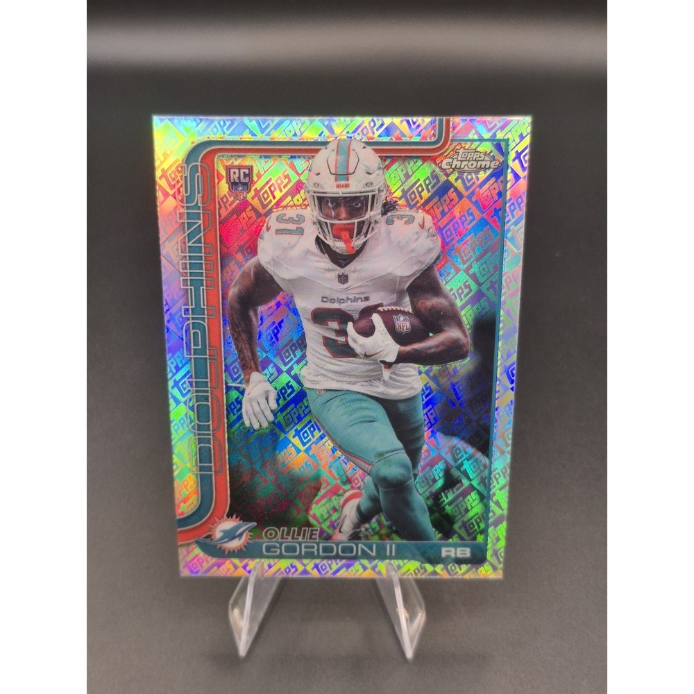 2025 Topps Chrome Ollie Gordon II #327 Fanatics Exclusive Logo Refractor (RC) SP